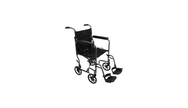 Pro Basics Steel Transport Chair 19" X 16" Seat