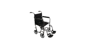 Pro Basics Steel Transport Chair 19" X 16" Seat