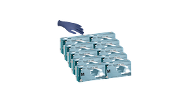 Nitri Derm 200 Powder  Free Nitrile Synthetic Exam Gloves, 200 Per Box (10 Boxes Per Case)