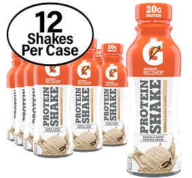 Gatorade Vanilla Recover Protein Shake, 20g Protein, 11.16 oz. (12 Per Case)