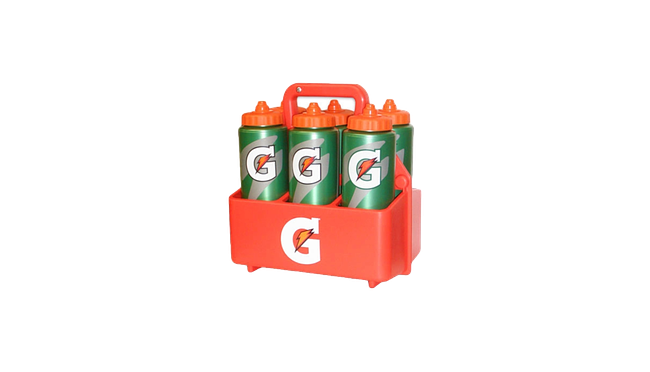 6   32 Oz. Contour Squeeze Bottles With Bottle Carrier Set