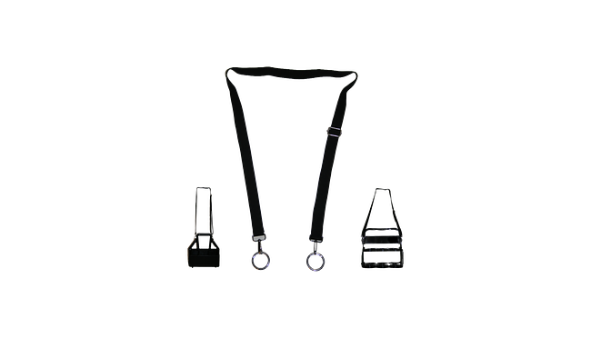Shoulder Strap With Two Round Clips For Bottle Carriers